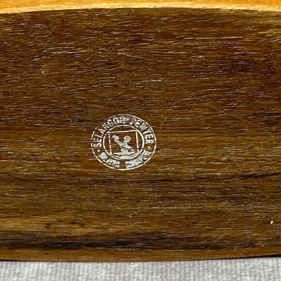 Vintage Selangor Pewter 4PC Salt & Pepper Shakers Mustard Pot on Teak Wood - Picture 9 of 15